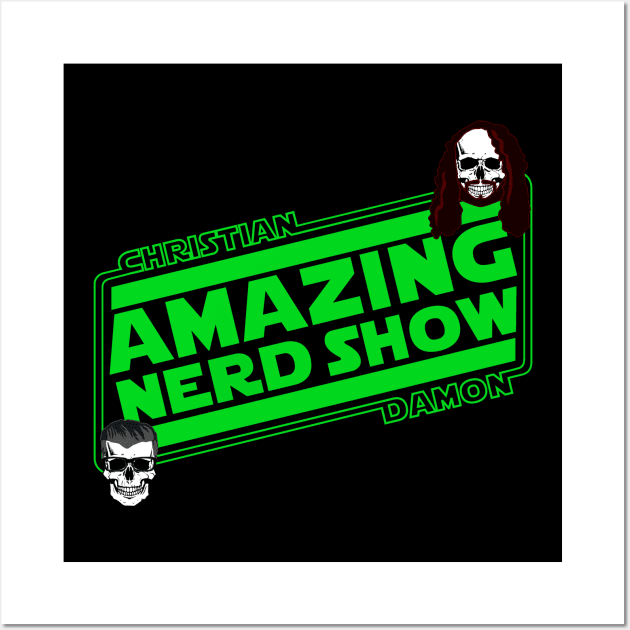 Ecto Green Amazing Nerd Show Logo Wall Art by The Amazing Nerd Show 